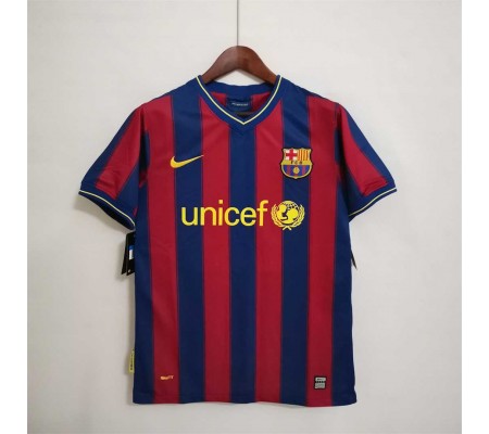 Barcelona 09/10 Home Red&Blue Soccer Jersey